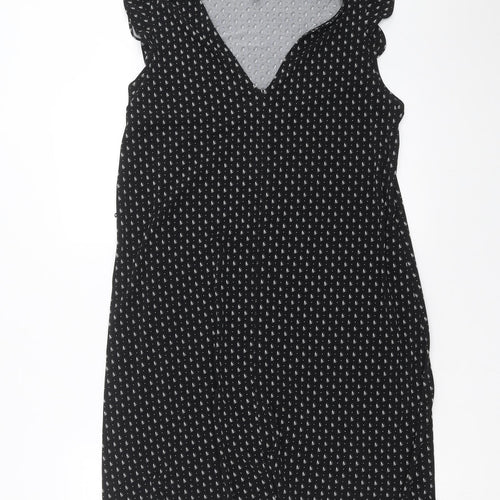 H&M Womens Black Geometric  Shift  Size M