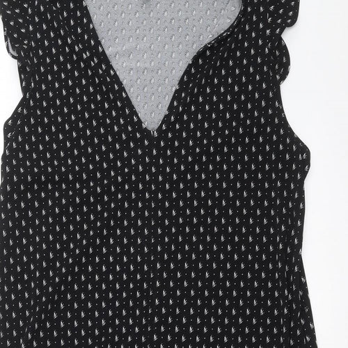 H&M Womens Black Geometric  Shift  Size M