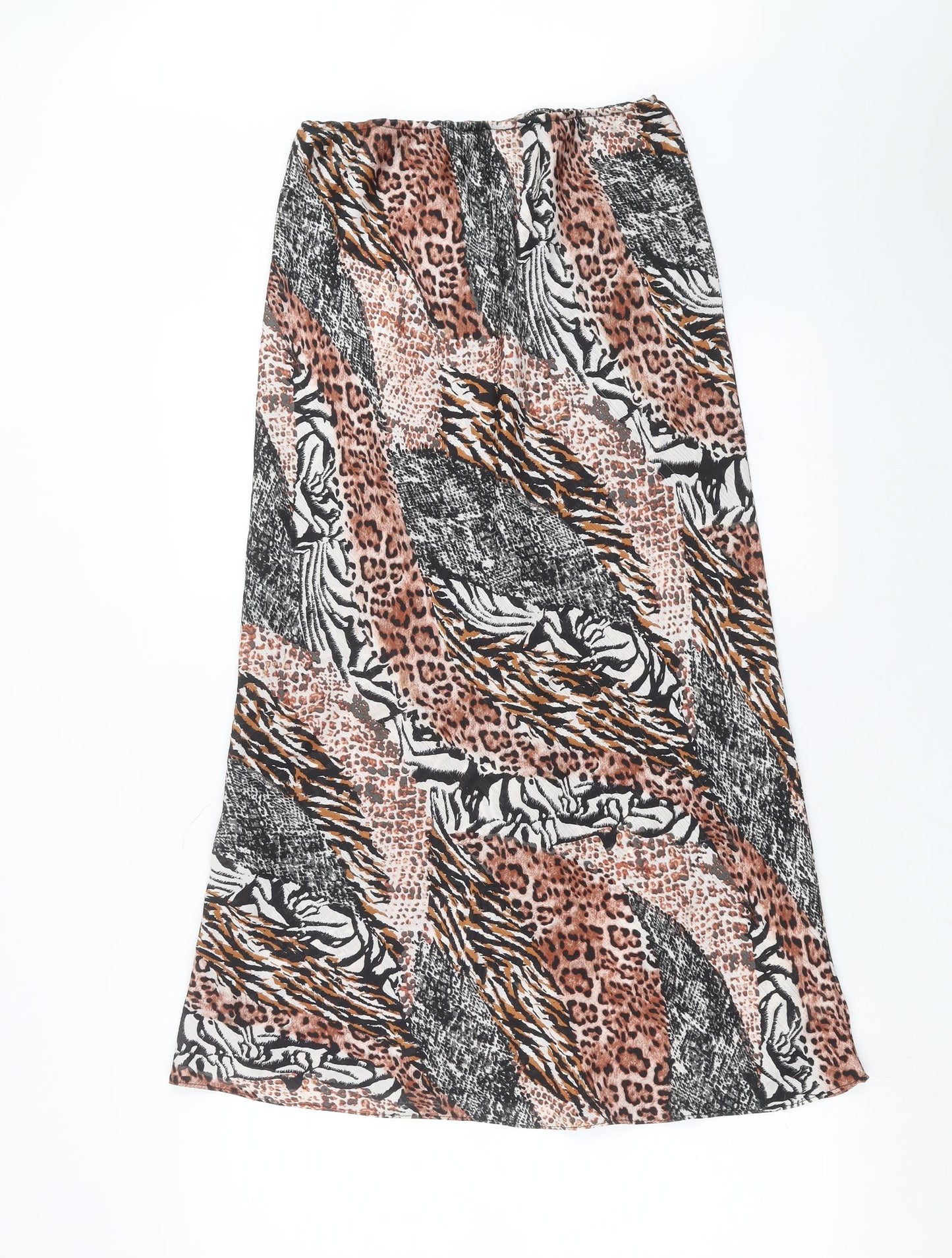 Primark Womens Brown Animal Print  Maxi Skirt Size 12