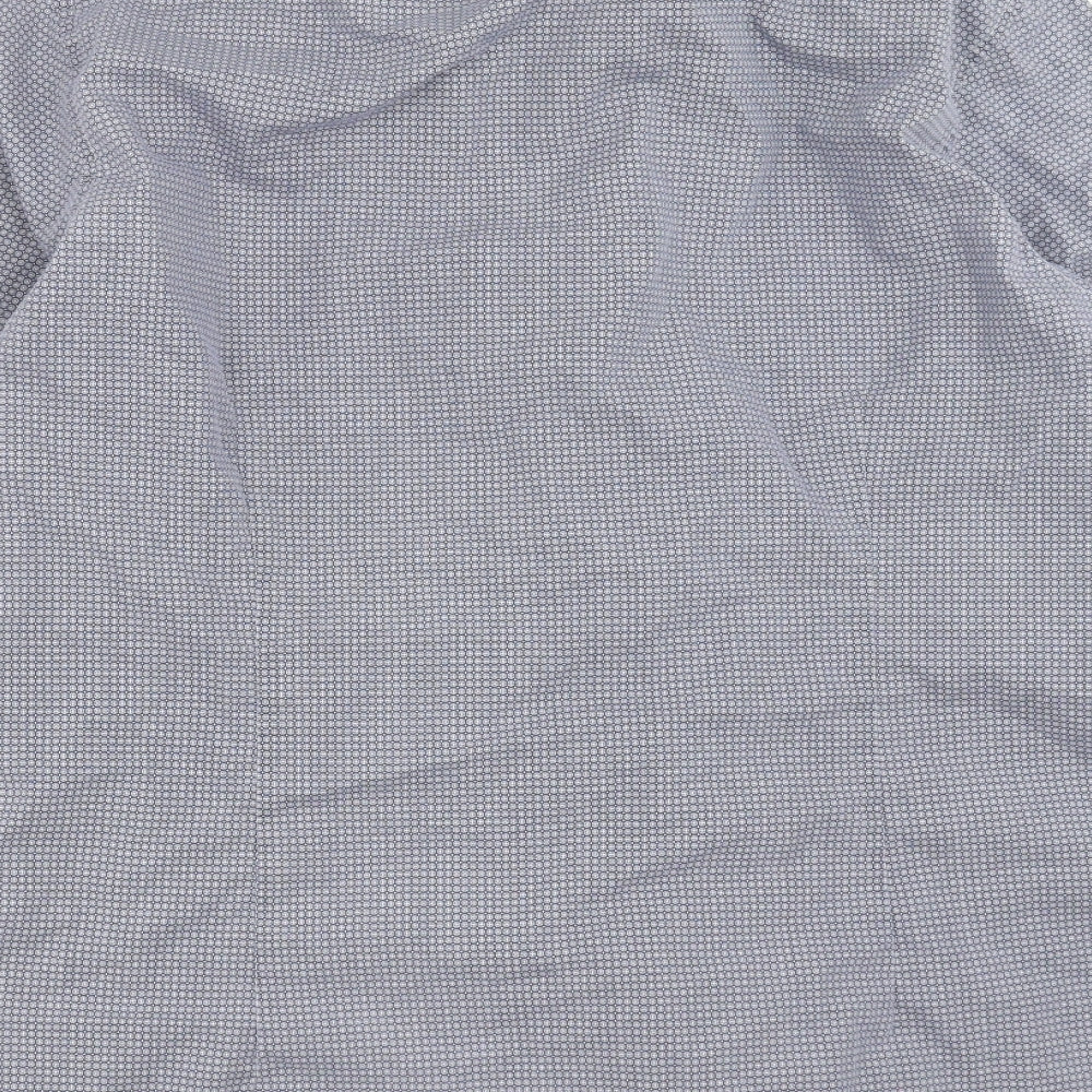 Debenhams Mens Blue Geometric   Button-Up Size 16