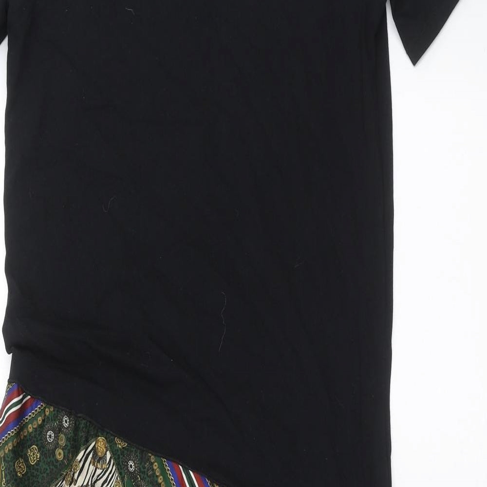 Zara Womens Black   T-Shirt Dress  Size S