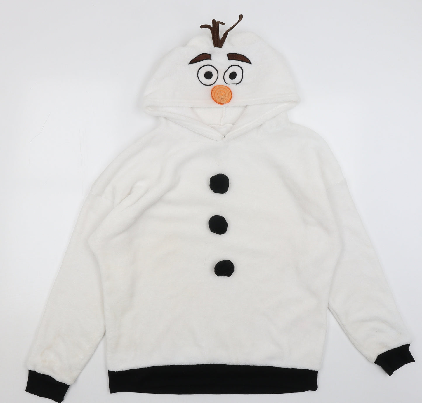 Love to Lounge Womens White   Pullover Hoodie Size L  - Olaf