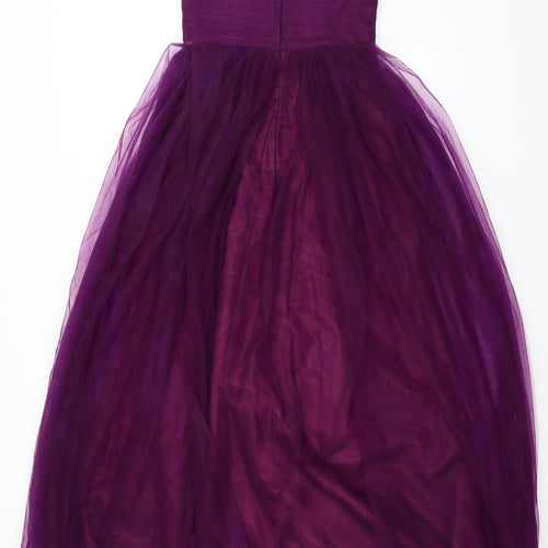 Preworn Womens Purple   Ball Gown  Size 10