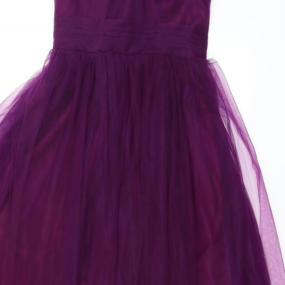 Preworn Womens Purple   Ball Gown  Size 10