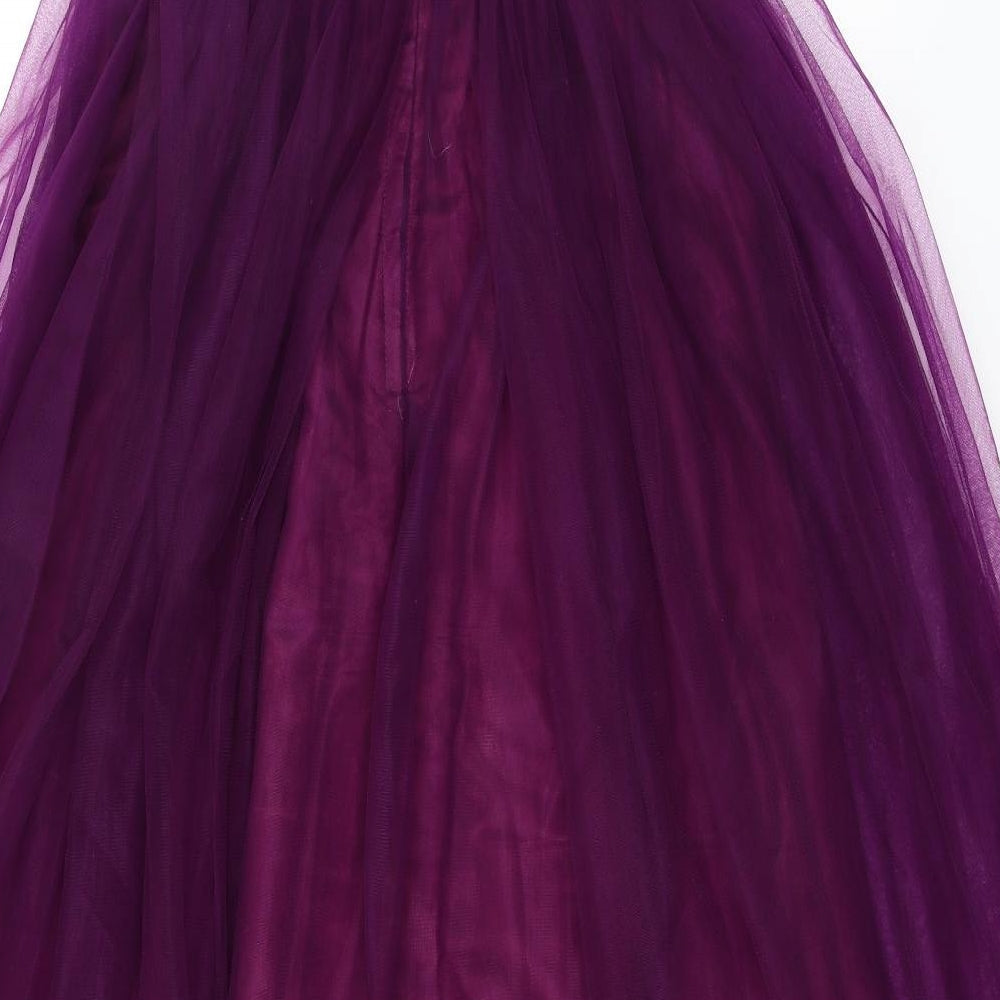 Preworn Womens Purple   Ball Gown  Size 10