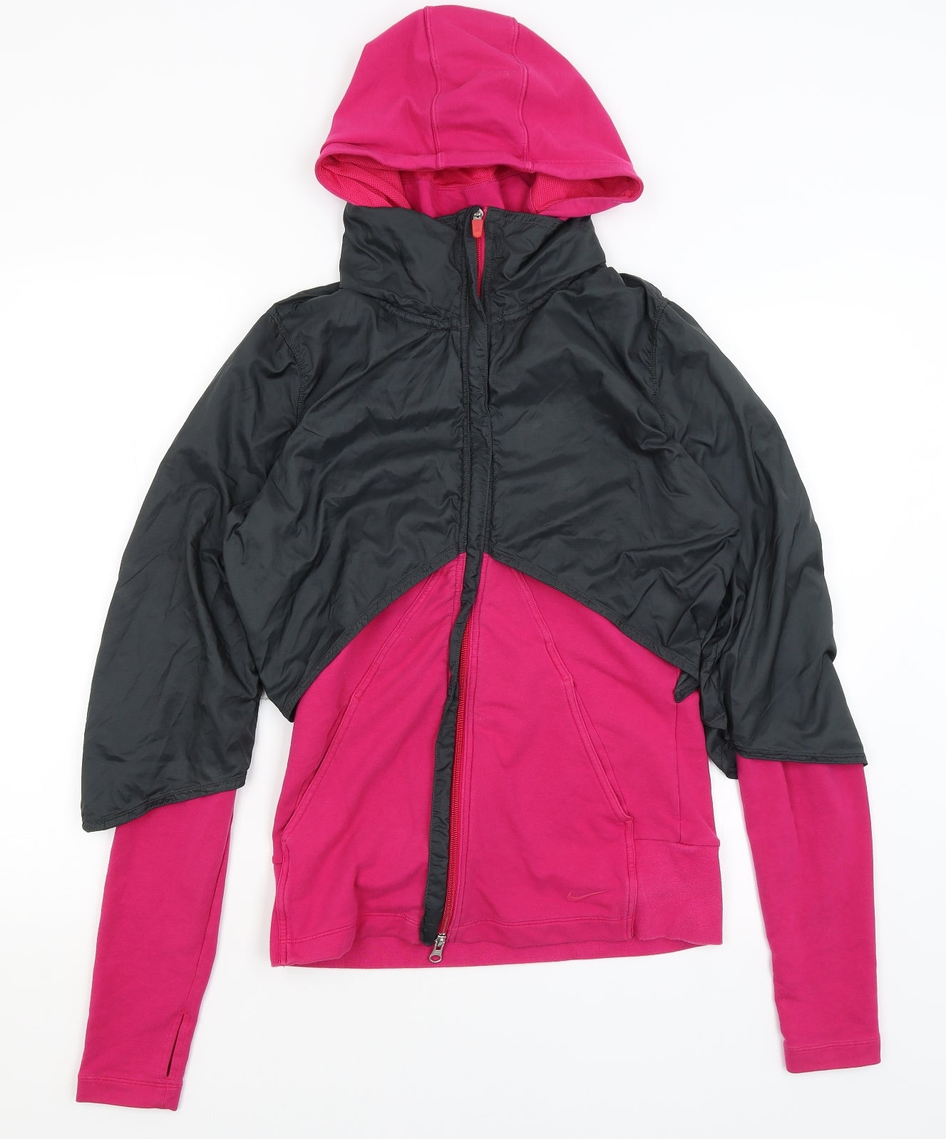Nike Womens Pink   Full Zip Hoodie Size M