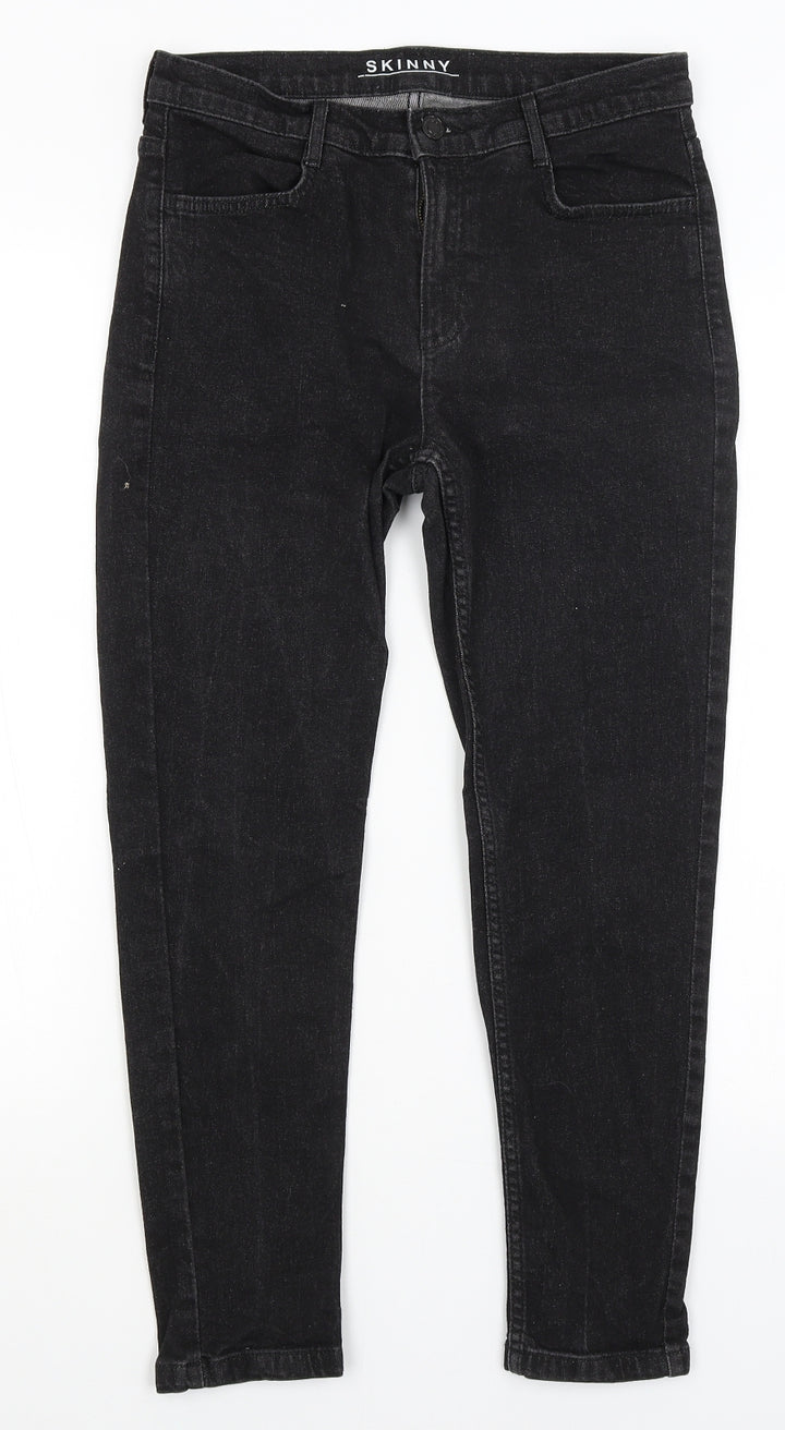M7S Womens Black Straight Jeans Size 10 L24 in