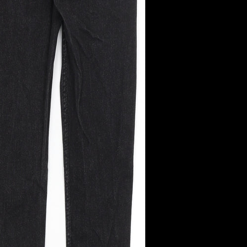 M7S Womens Black   Straight Jeans Size 10 L24 in