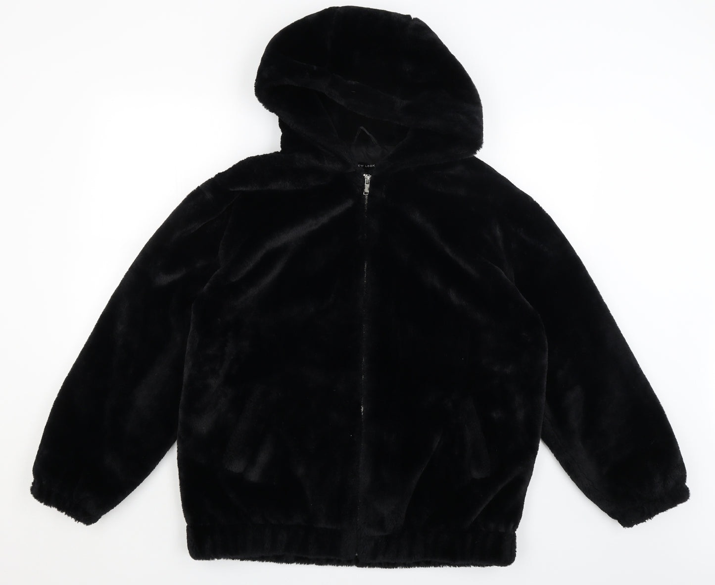 New Look Womens Black   Full Zip Hoodie Size M
