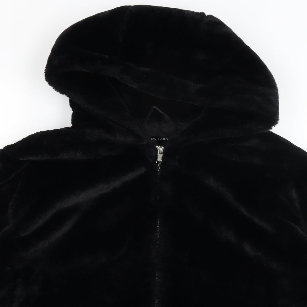 New Look Womens Black   Full Zip Hoodie Size M