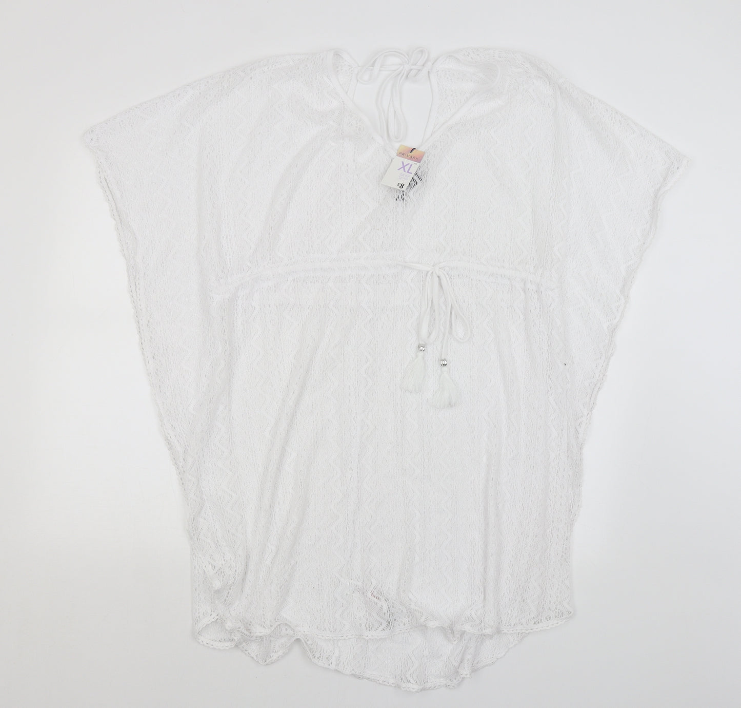 Primark Womens White   Tunic T-Shirt Size XL