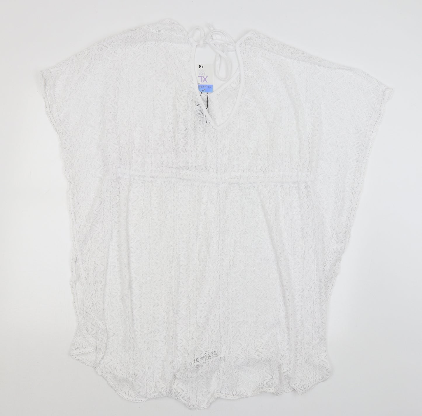 Primark Womens White   Tunic T-Shirt Size XL