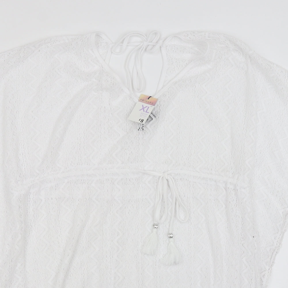 Primark Womens White   Tunic T-Shirt Size XL