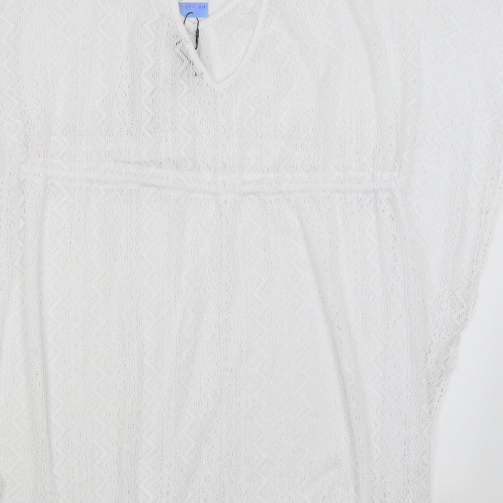 Primark Womens White   Tunic T-Shirt Size XL
