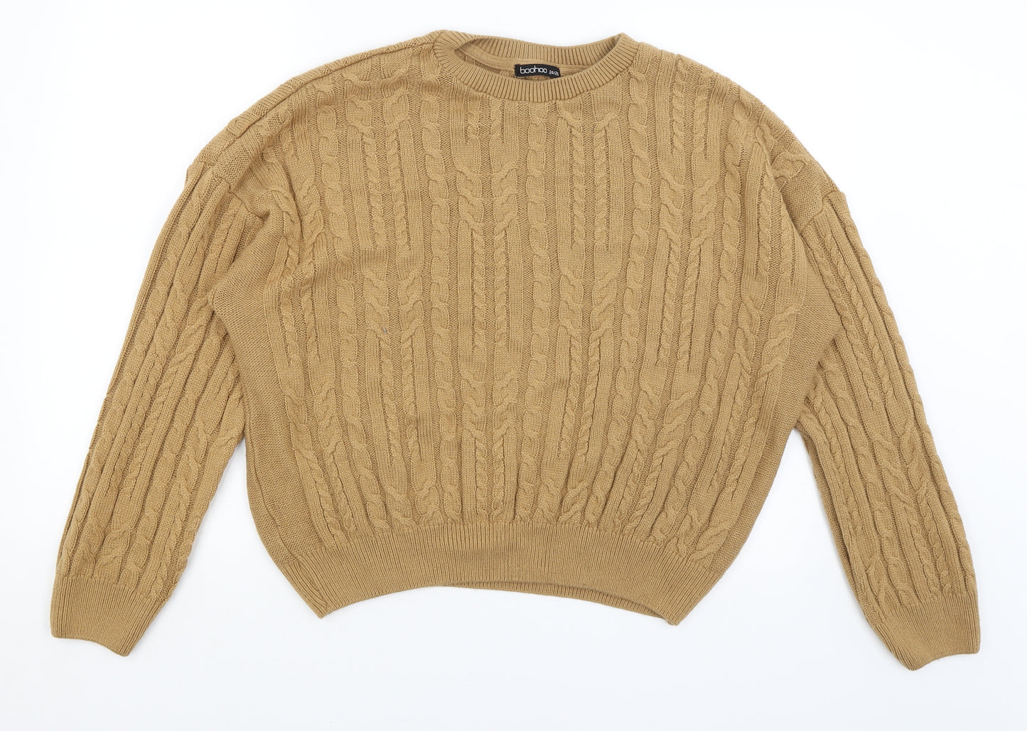 Boohoo Womens Brown   Pullover Jumper Size 24