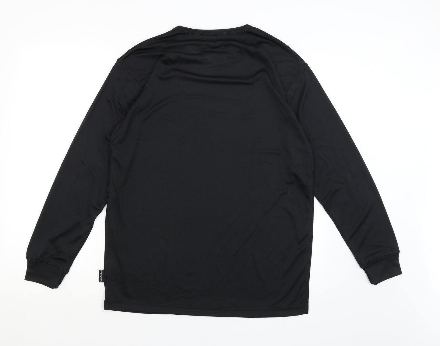 Portwest Mens Black   Basic T-Shirt Size L