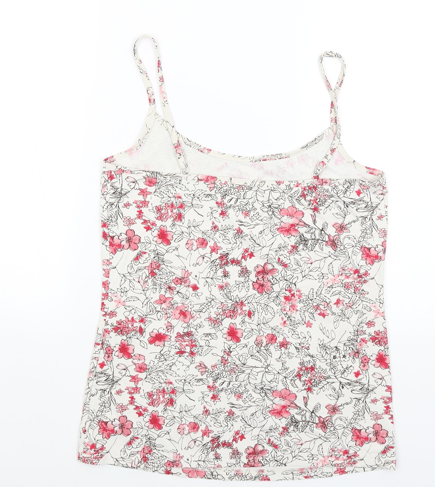 NEXT Womens White Floral  Camisole Tank Size 14