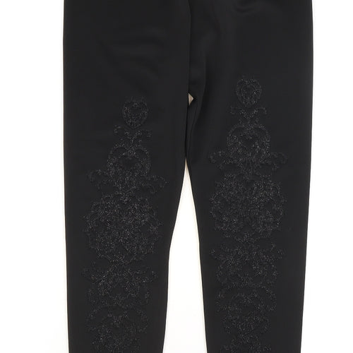 Papaya Womens Black   Trousers  Size 10 L27 in