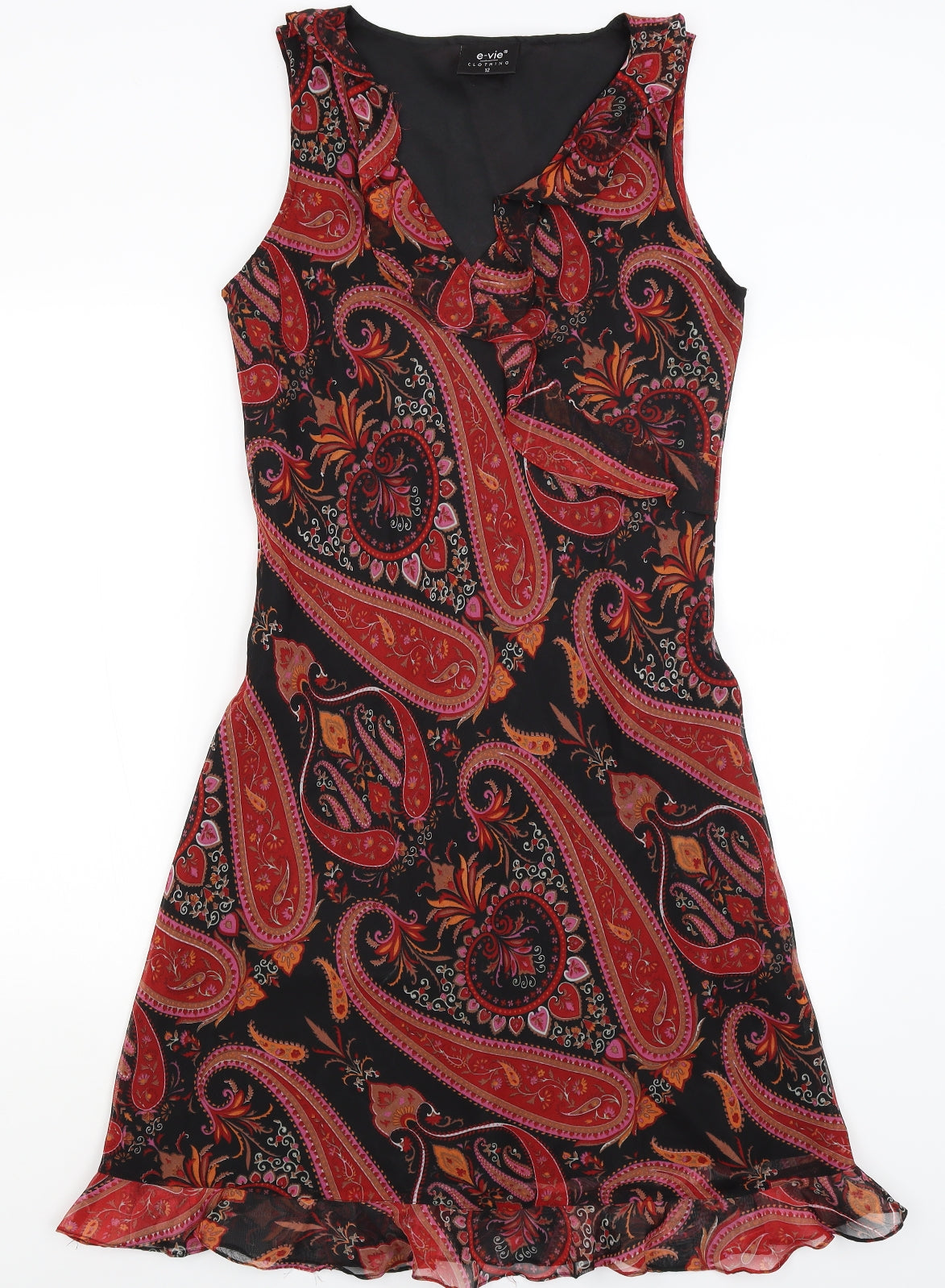 E-vie Womens Black Paisley  Mermaid  Size 12