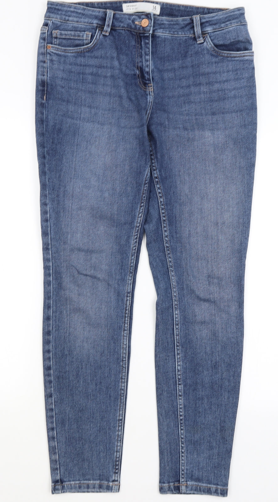 NEXT Womens Blue   Skinny Jeans Size 14 L29 in