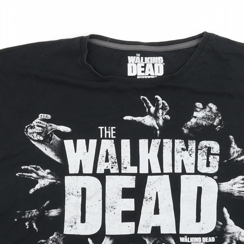 The Walking Dead Mens Black    T-Shirt Size 2XL
