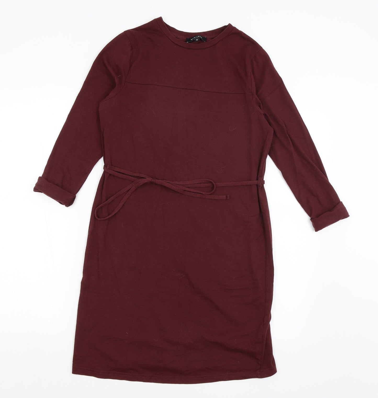 New Look Womens Red   T-Shirt Dress  Size 8