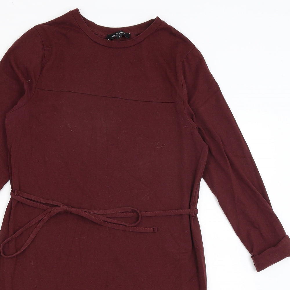 New Look Womens Red   T-Shirt Dress  Size 8