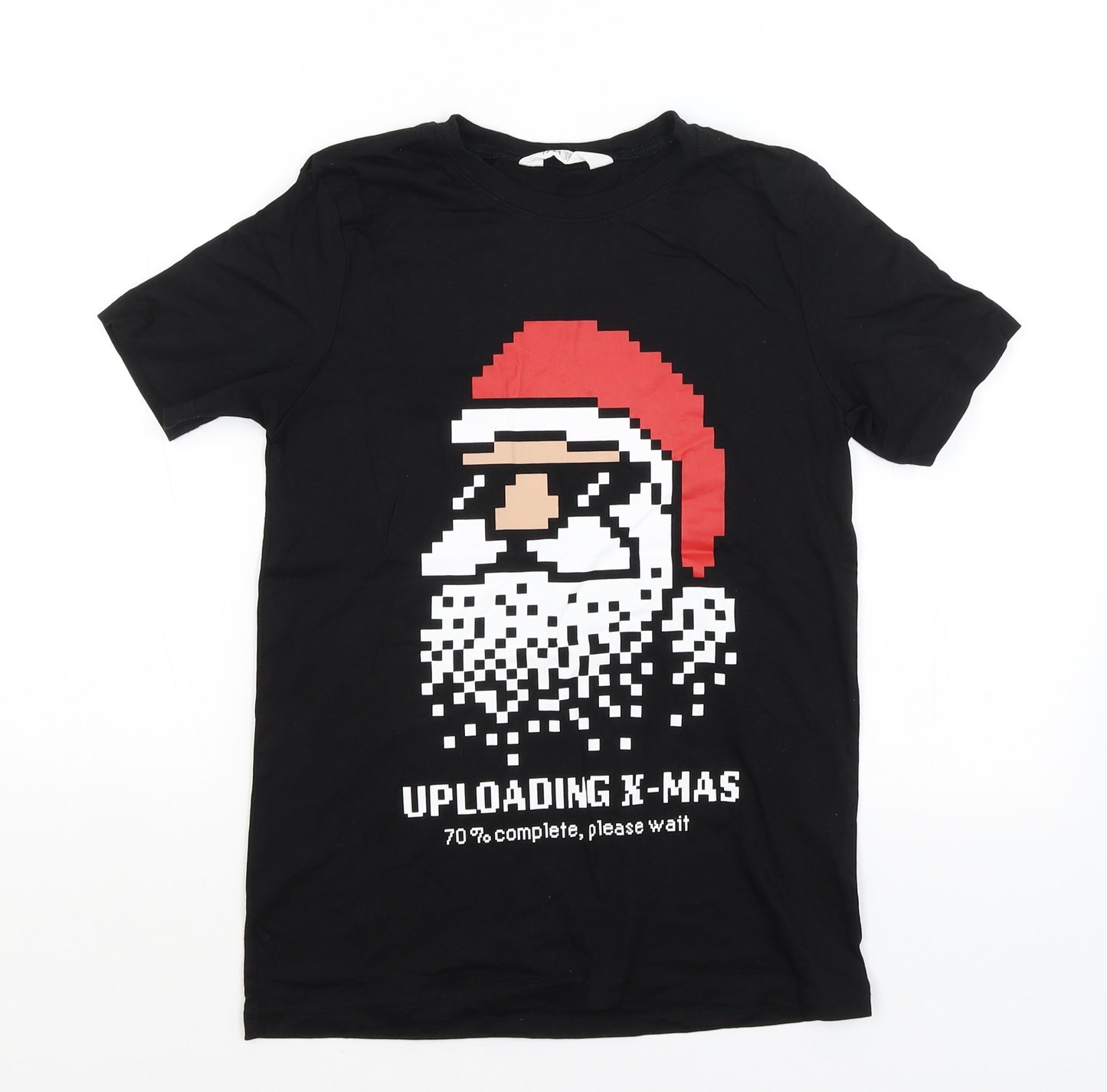 H&M Boys Black   Basic T-Shirt Size 11-12 Years  - Uploading X-Mas