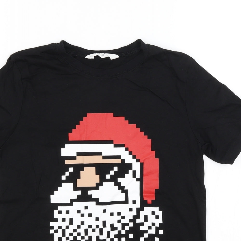 H&M Boys Black   Basic T-Shirt Size 11-12 Years  - Uploading X-Mas