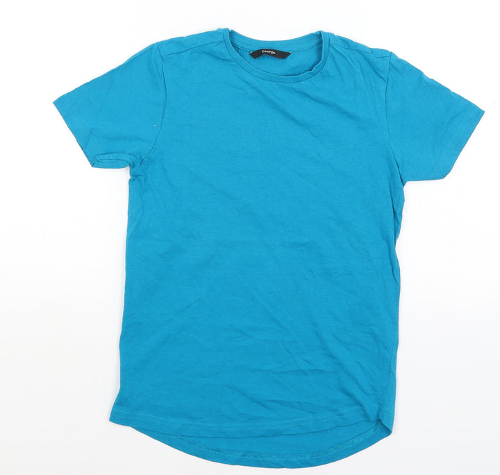 George Boys Blue Basic T-Shirt Size 10-11 Years