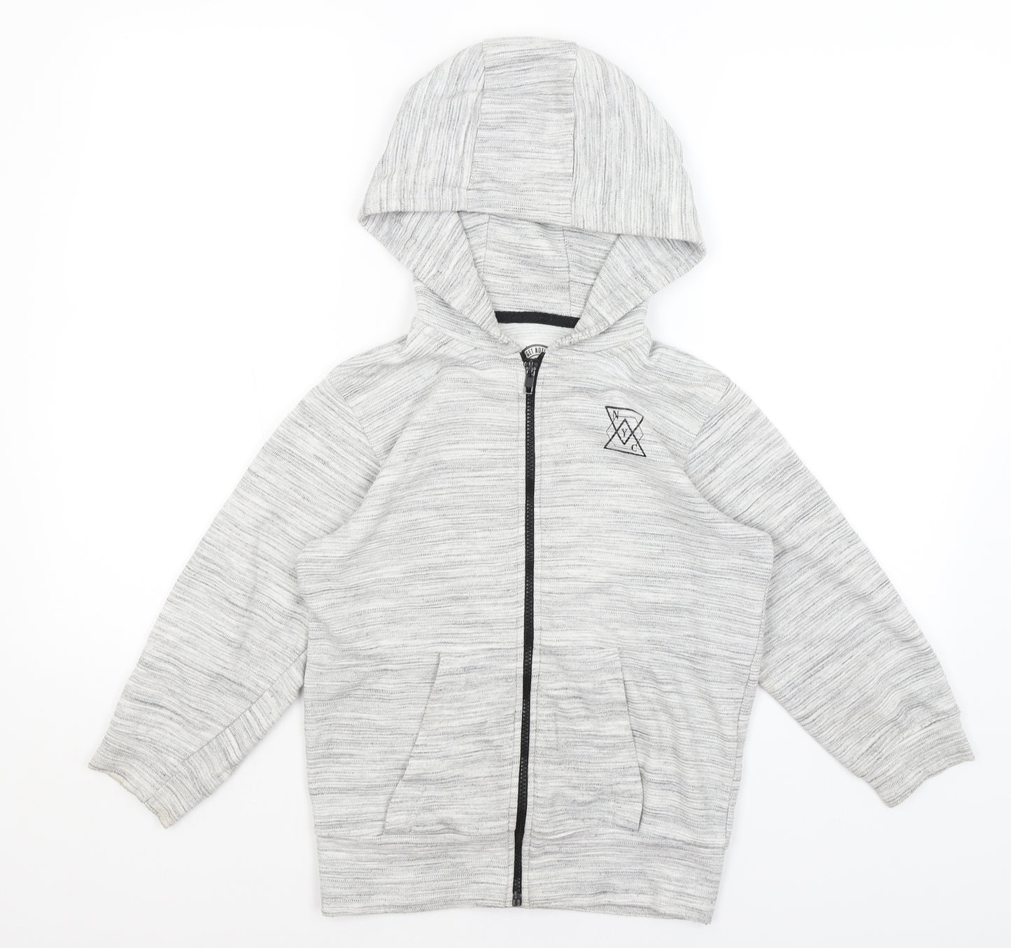 Matalan Boys Grey   Full Zip Hoodie Size 9 Years