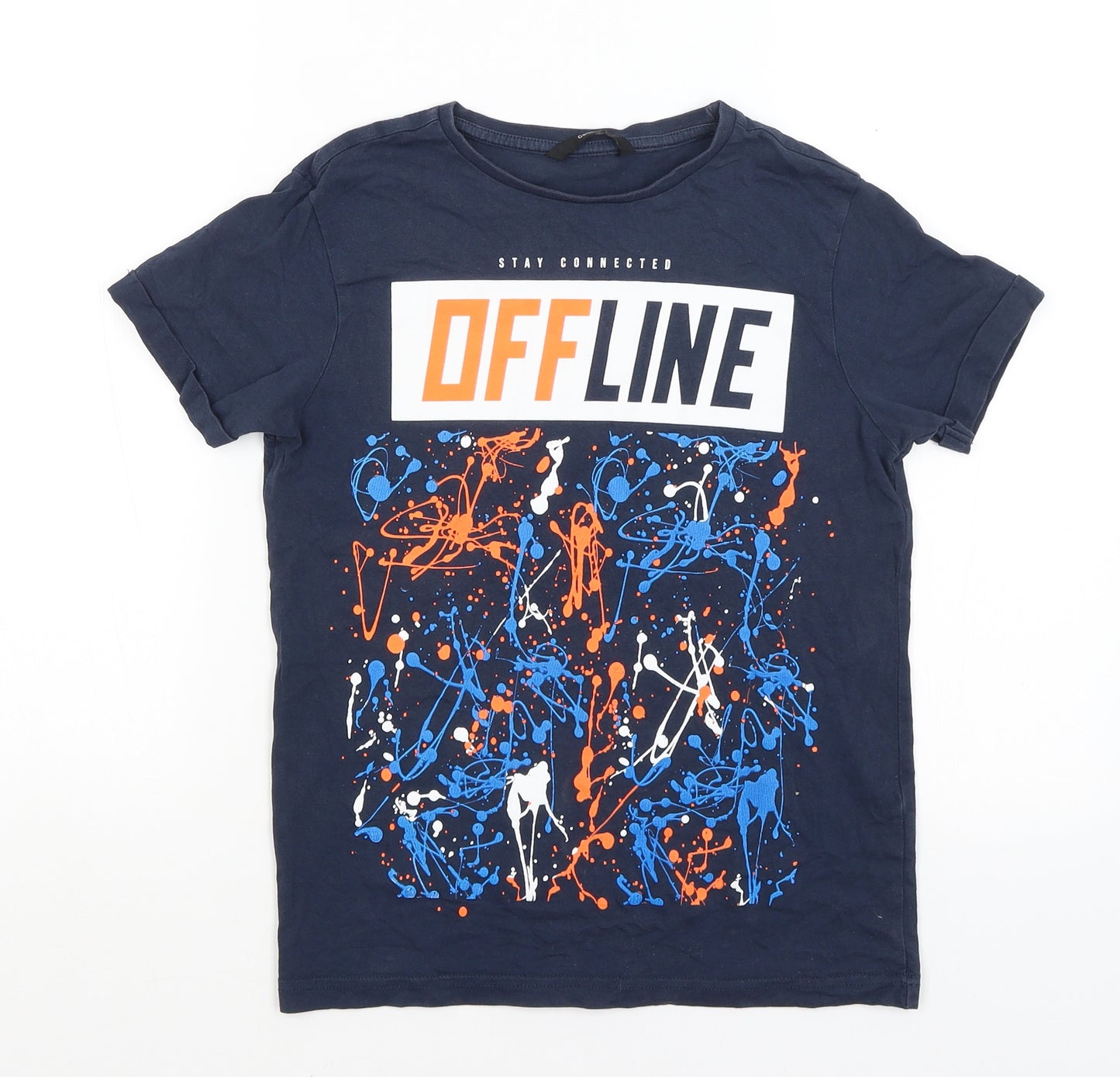 George Boys Blue   Basic T-Shirt Size 10-11 Years  - Stay Connected Offline