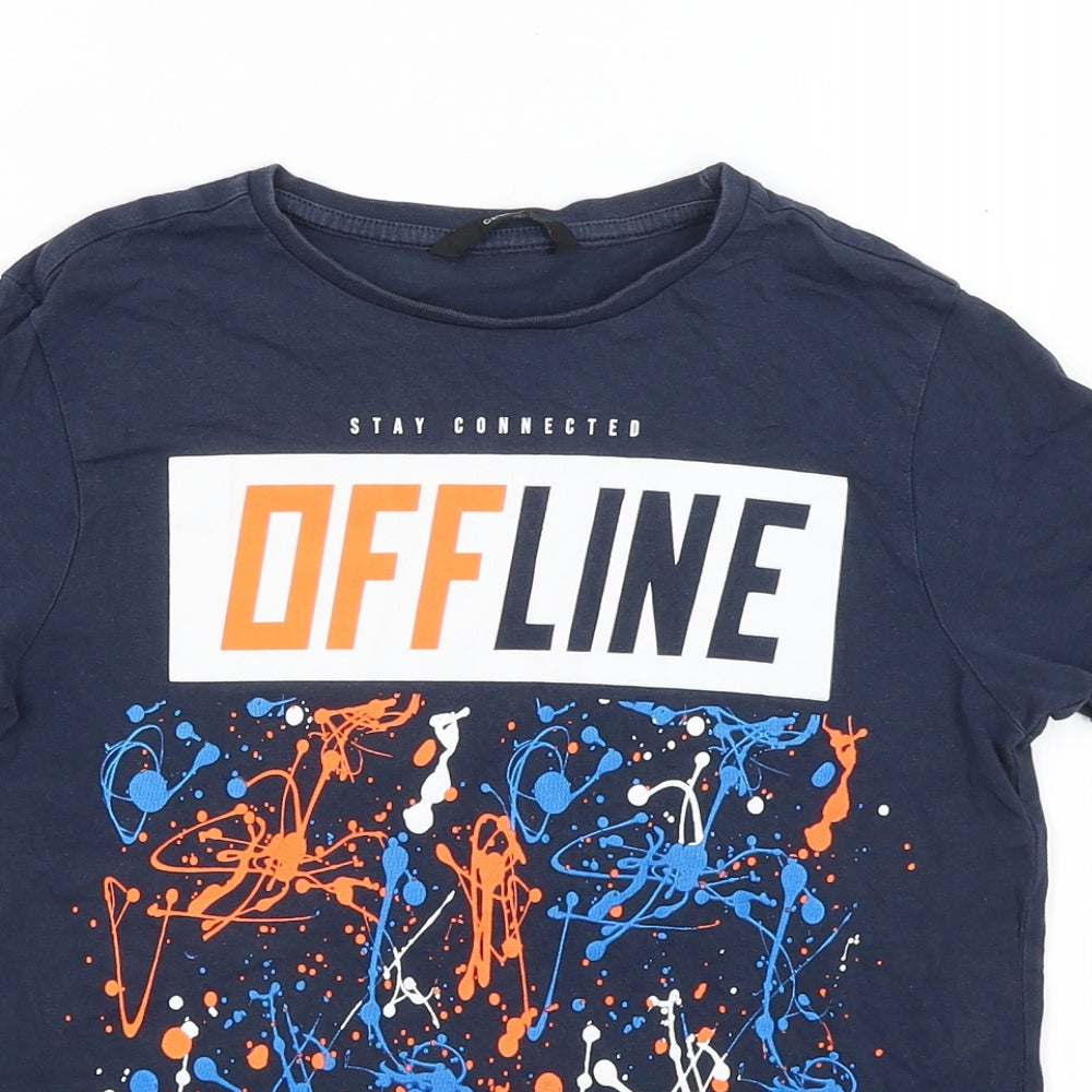 George Boys Blue   Basic T-Shirt Size 10-11 Years  - Stay Connected Offline