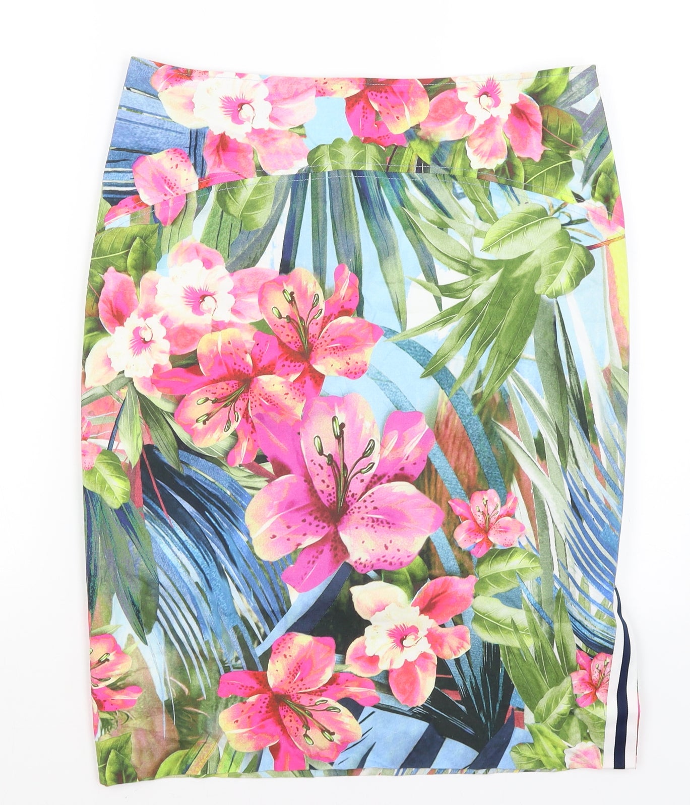 LUISA CERANO Womens Multicoloured Floral  Straight & Pencil Skirt Size 14