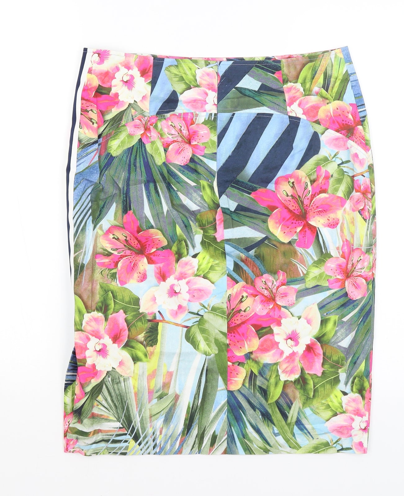 LUISA CERANO Womens Multicoloured Floral  Straight & Pencil Skirt Size 14