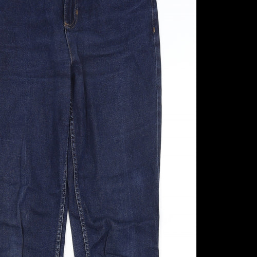 M&S Womens Blue   Straight Jeans Size 14 L28 in
