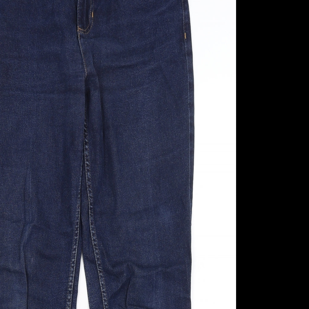 M&S Womens Blue   Straight Jeans Size 14 L28 in