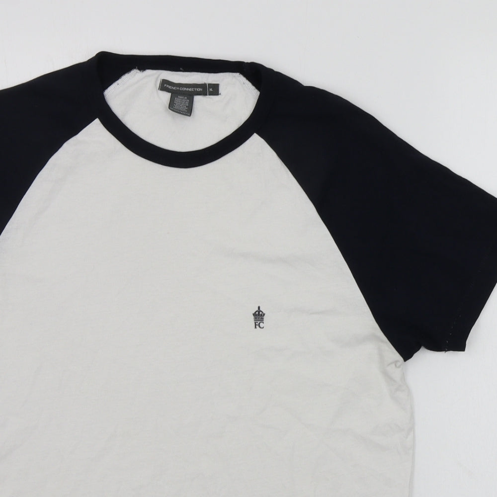 French Connection Mens Blue    T-Shirt Size XL