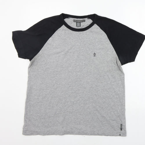 French Connection Mens Grey    T-Shirt Size XL