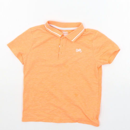 F&F Boys Orange   Basic Polo Size 4-5 Years