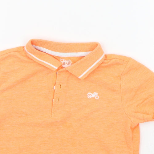 F&F Boys Orange   Basic Polo Size 4-5 Years