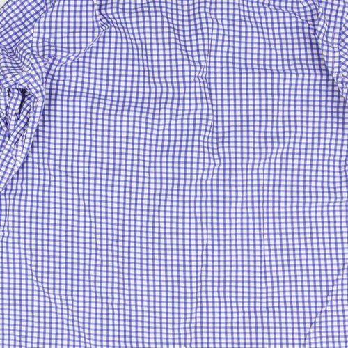 Carducci Mens Blue Geometric   Button-Up Size 16.5
