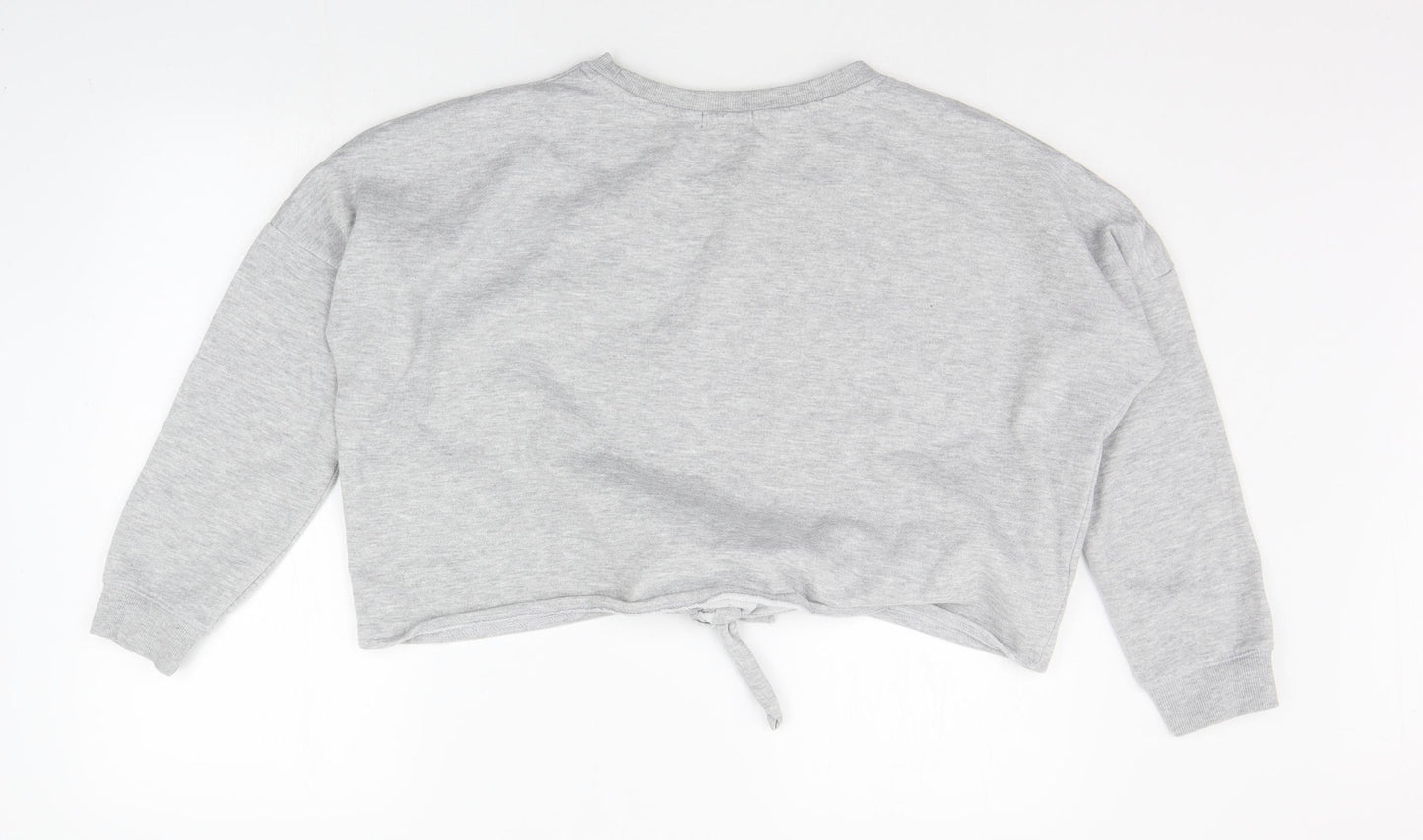 Primark Womens Grey   Pullover Jumper Size 12  - CROPPED
