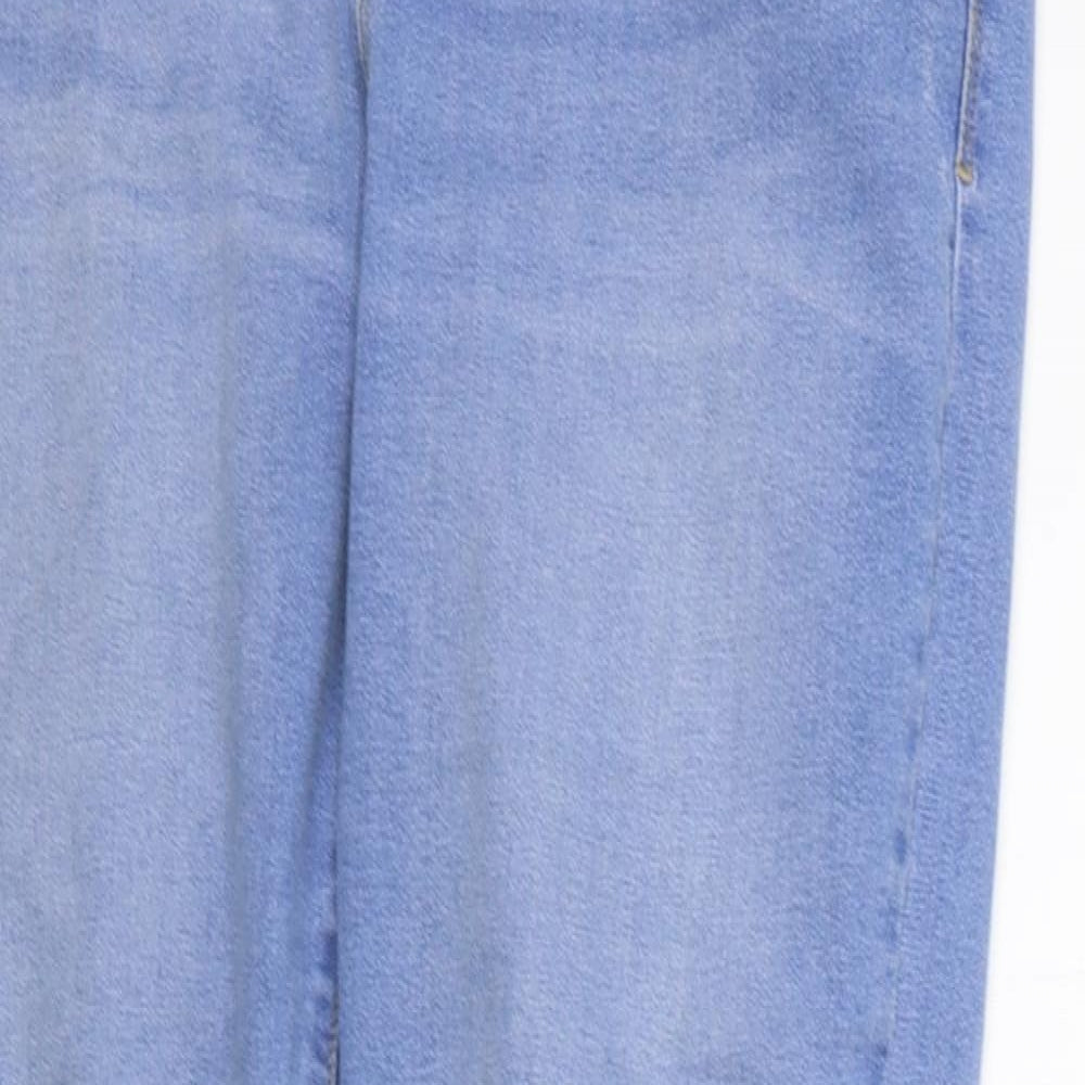 Denim & Co. Womens Blue   Straight Jeans Size 16 L28 in