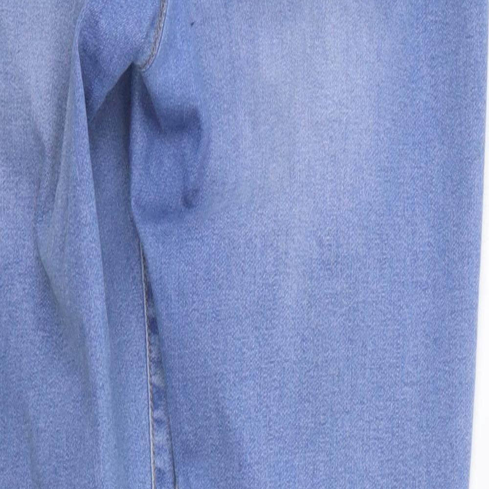 Denim & Co. Womens Blue   Straight Jeans Size 16 L28 in