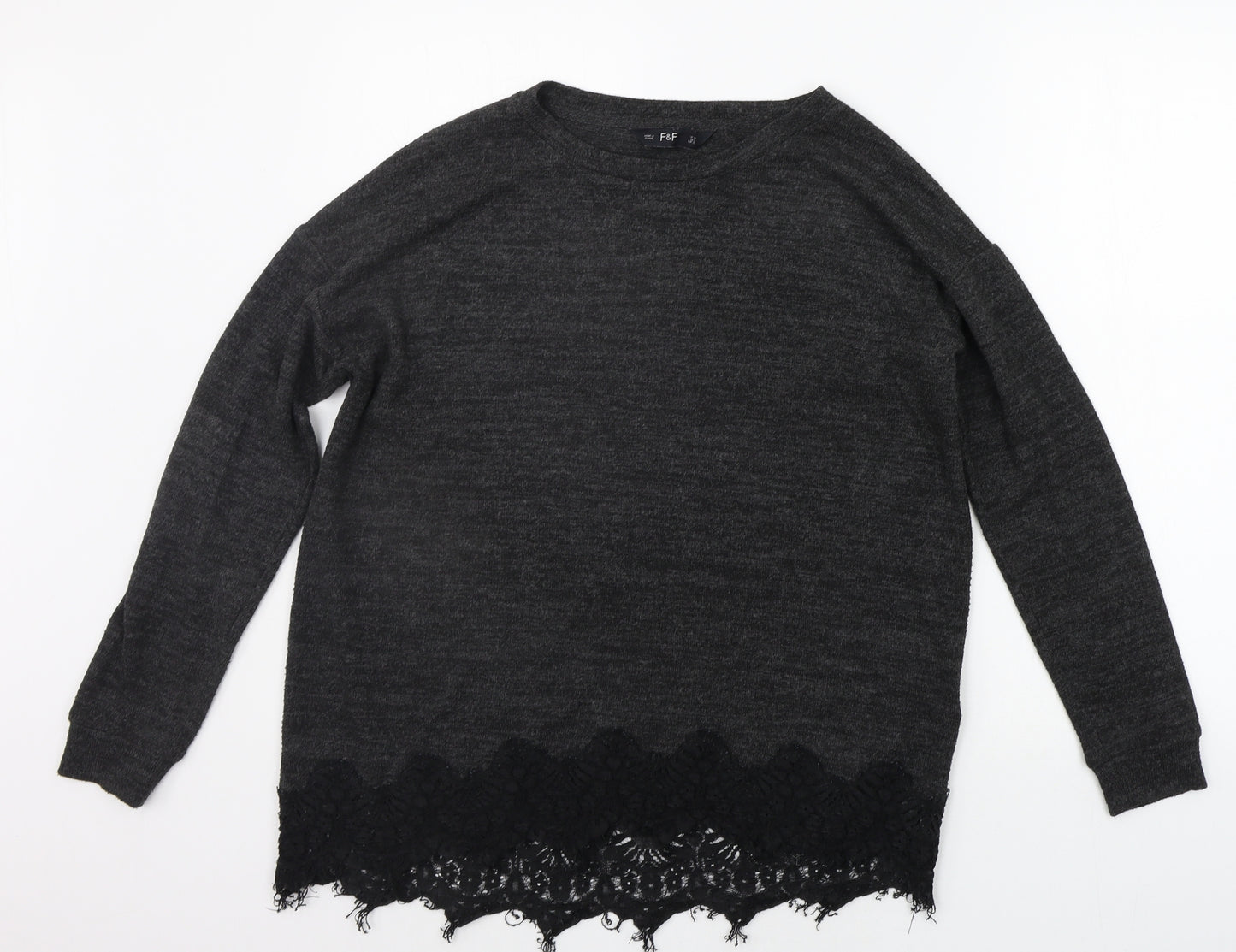 F&F Womens Grey   Pullover Jumper Size 10
