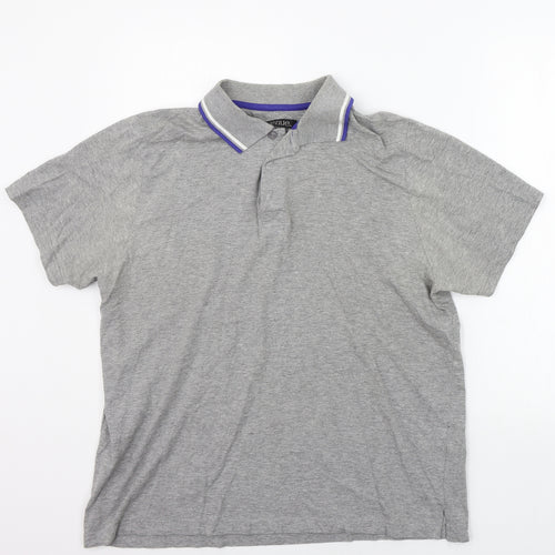 Avenue Mens Grey    Polo Size L