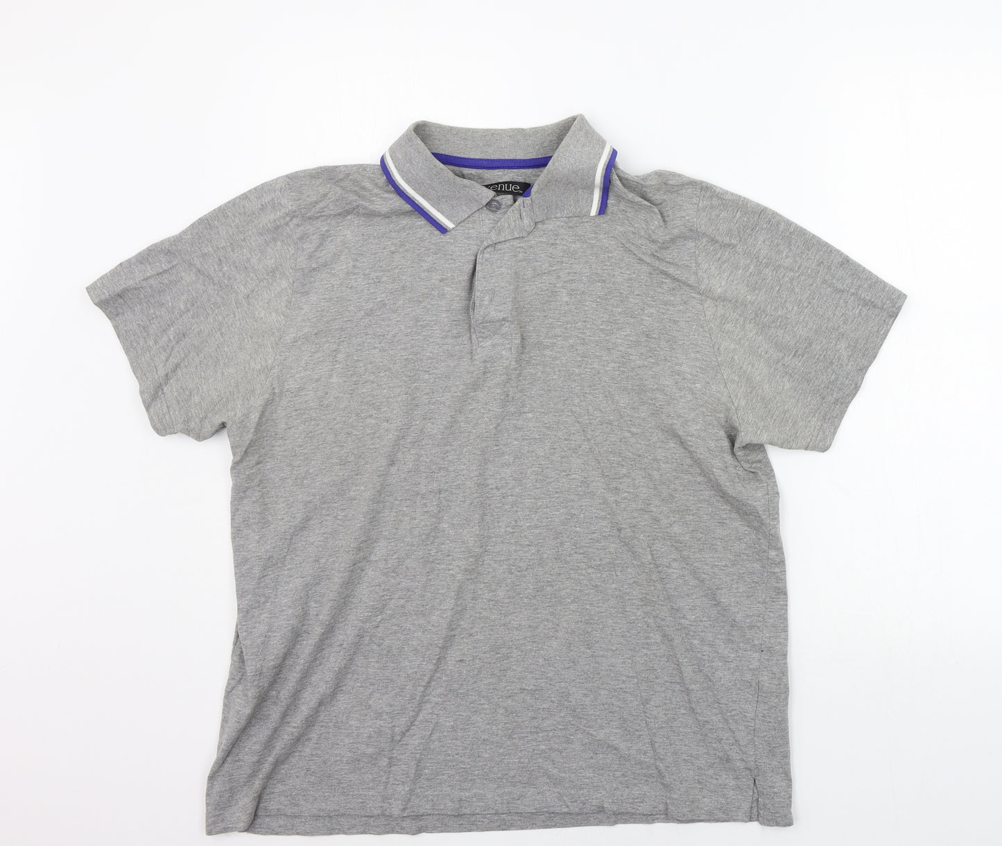 Avenue Mens Grey    Polo Size L