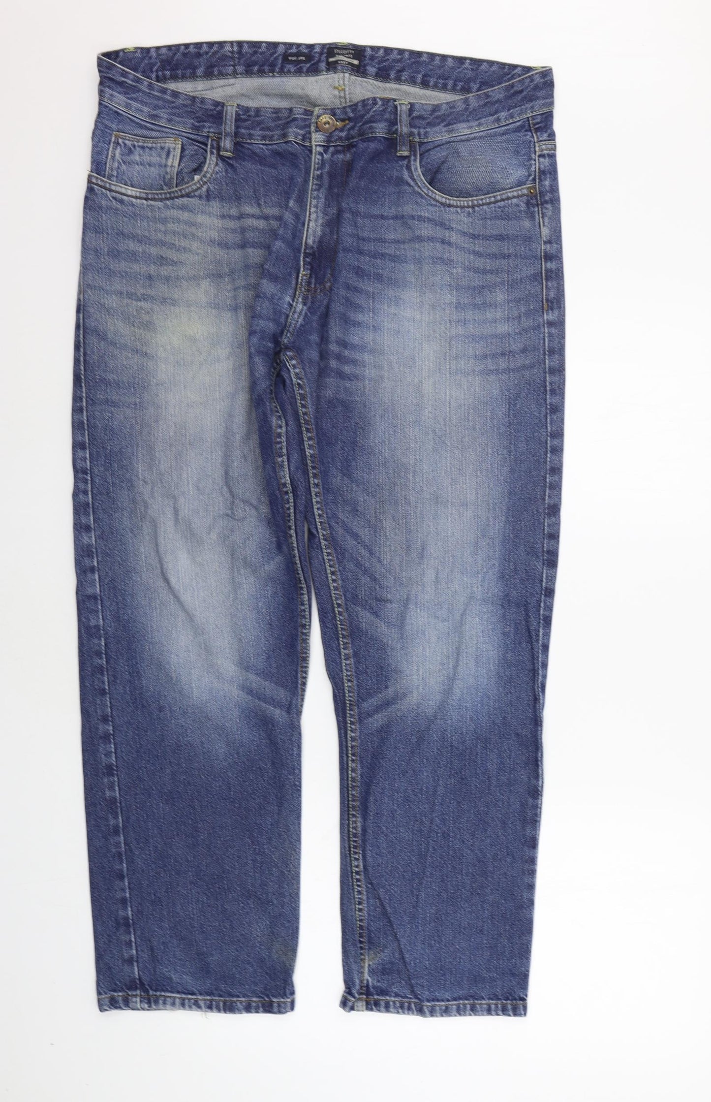 Matalan Mens Blue   Straight Jeans Size 38 in L28 in