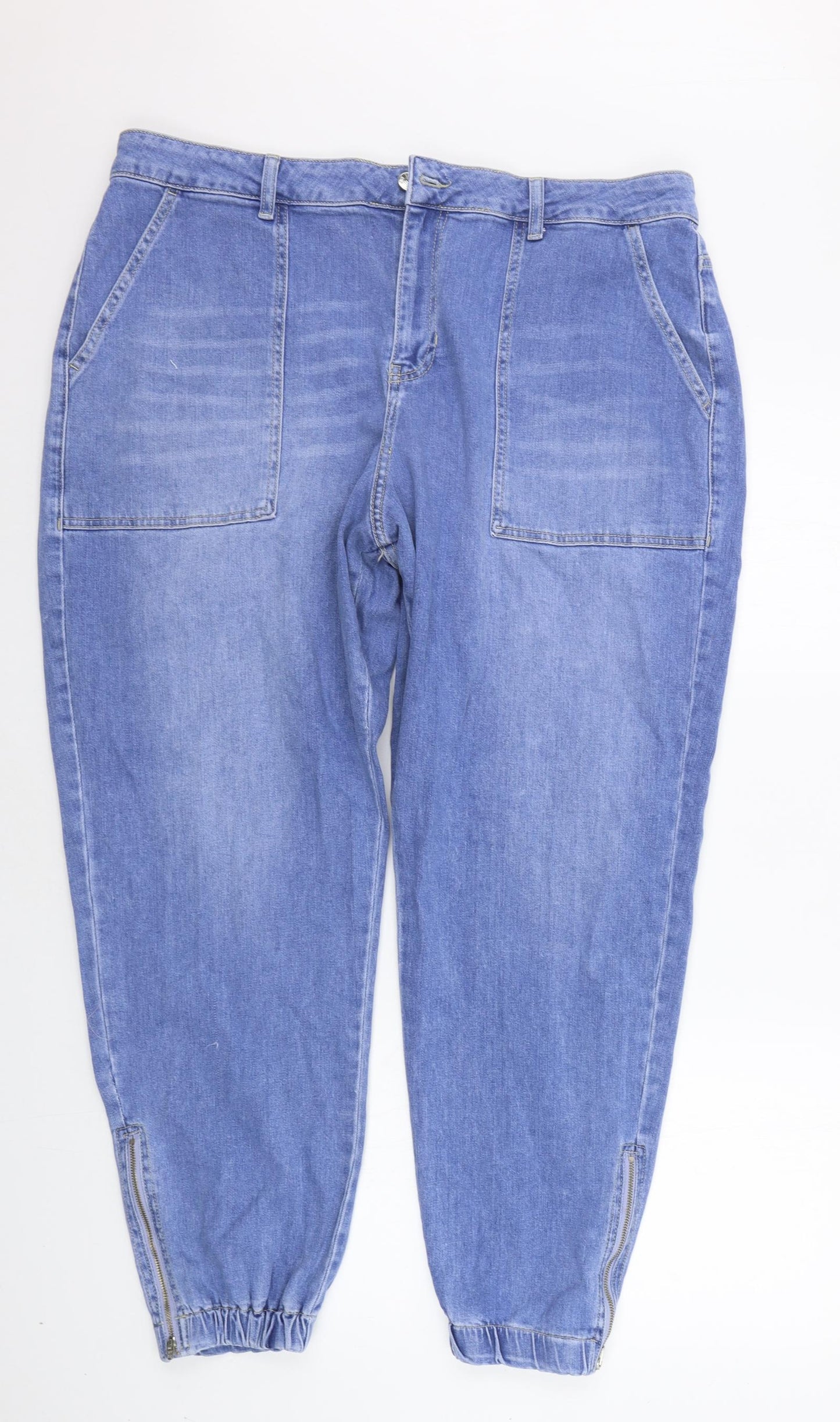 Very Womens Blue   Jogger Trousers Size 18 L28 in